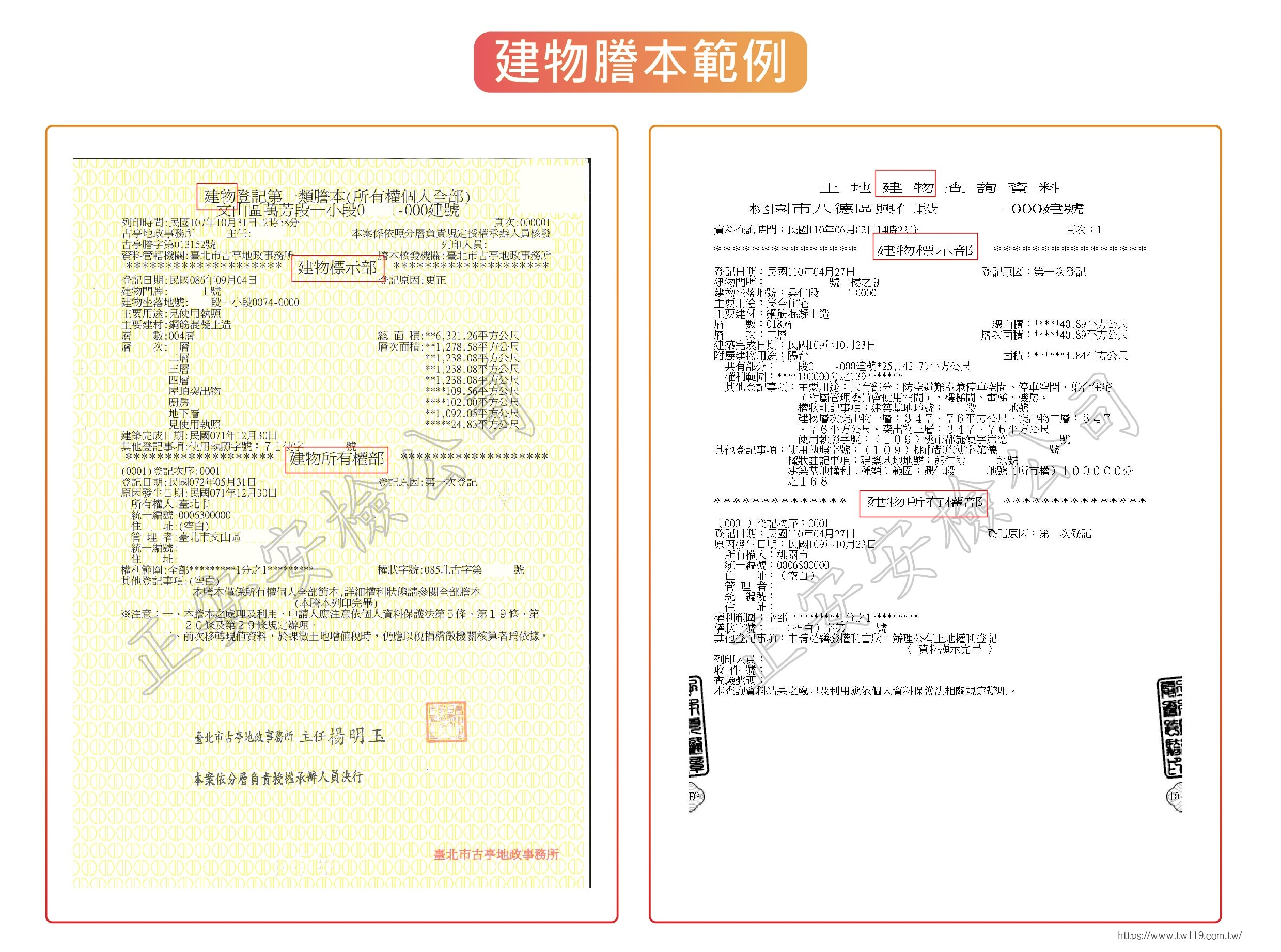 建物登記謄本